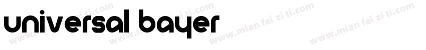 Universal Bayer字体转换